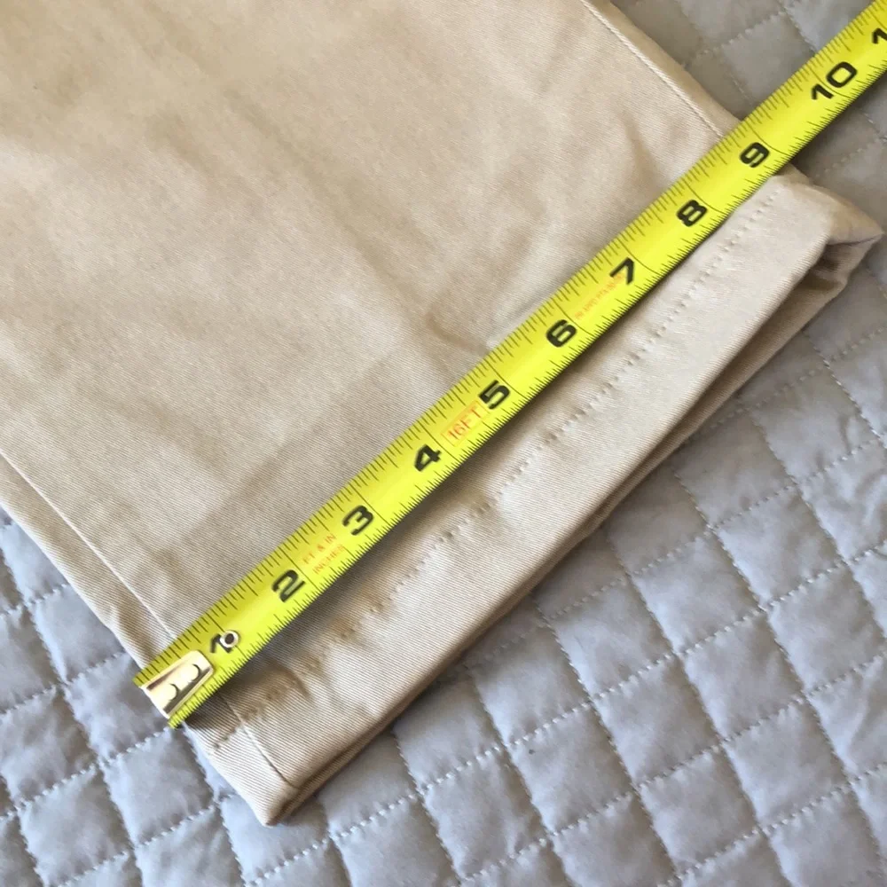 🆕 Land’s End Flannel Lined Tan Khakis - Picture 8 of 10